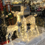Christmas Light Display | Plug-In LED Elk Silhouette | Indoor & Outdoor