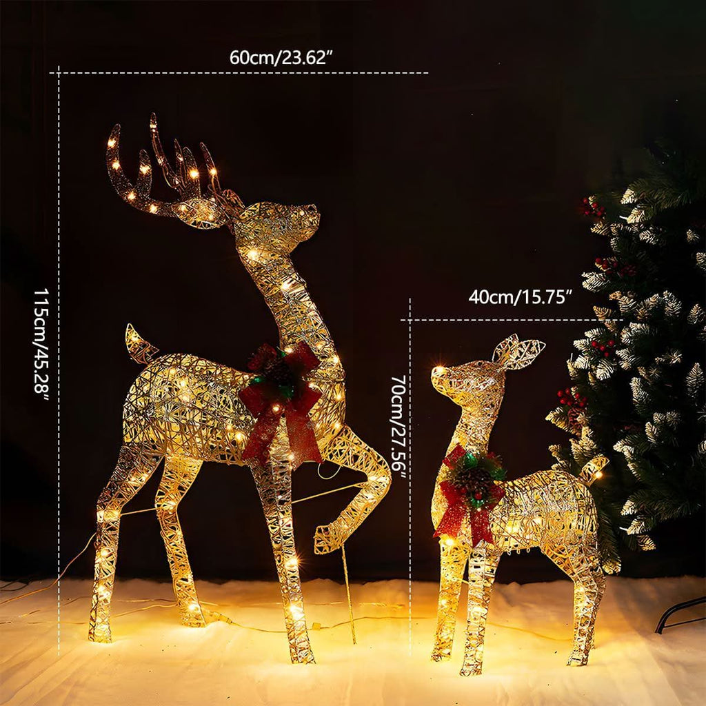 Christmas Light Display | Plug-In LED Elk Silhouette | Indoor & Outdoor