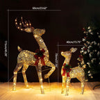 Christmas Light Display | Plug-In LED Elk Silhouette | Indoor & Outdoor