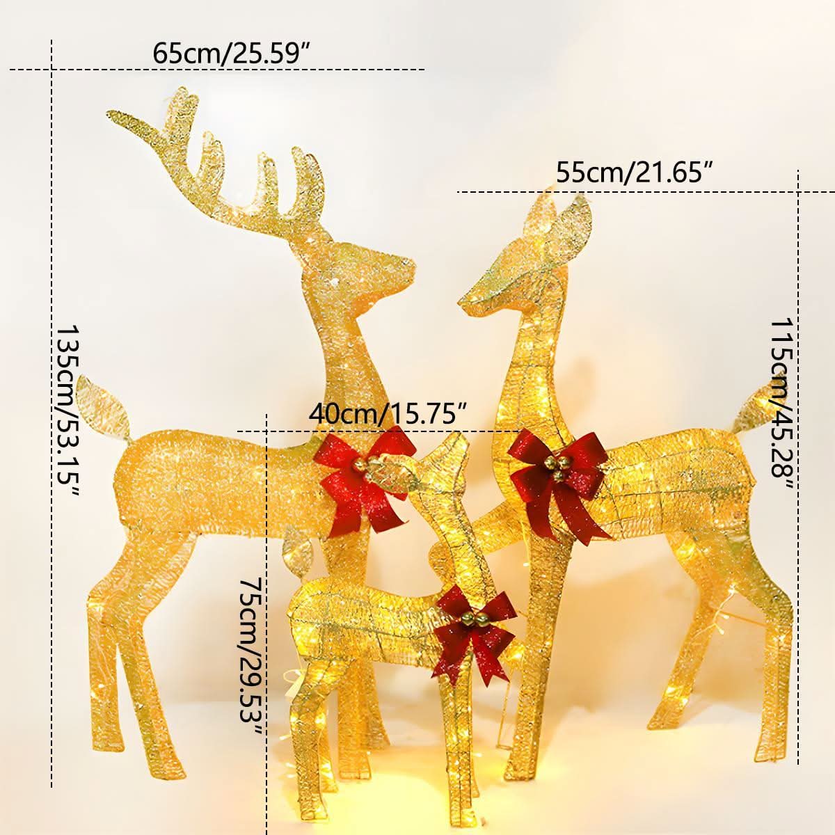 Christmas Light Display | Plug-In LED Elk Silhouette | Indoor & Outdoor