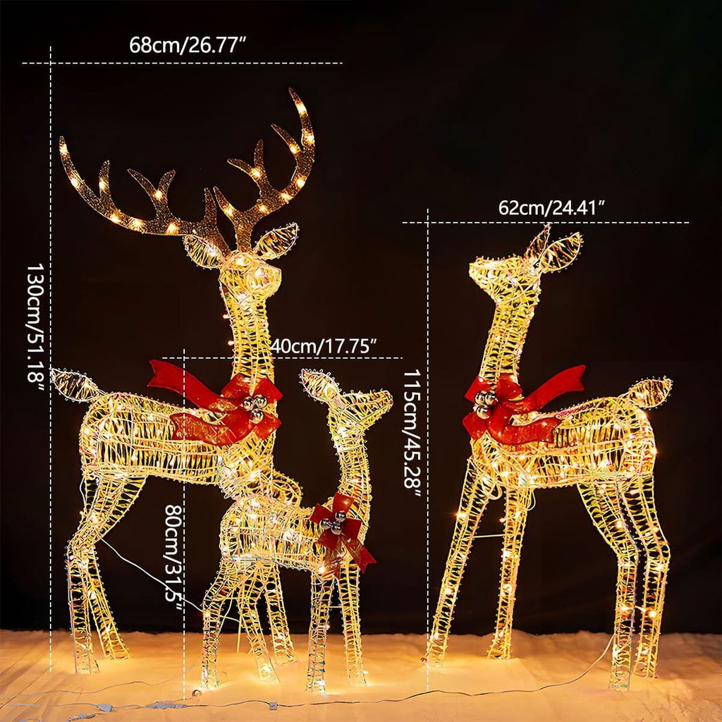 Christmas Light Display | Plug-In LED Elk Silhouette | Indoor & Outdoor