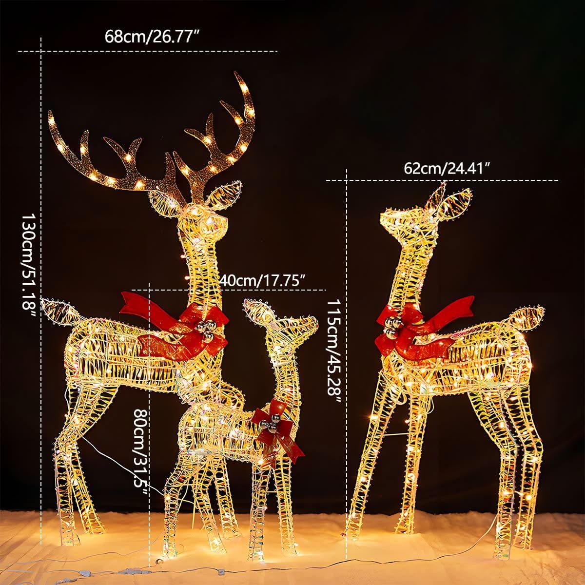 Christmas Light Display | Plug-In LED Elk Silhouette | Indoor & Outdoor