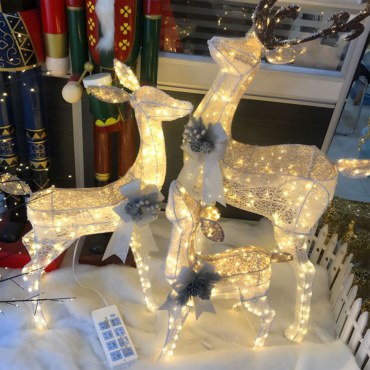 Christmas Light Display | Plug-In LED Elk Silhouette | Indoor & Outdoor