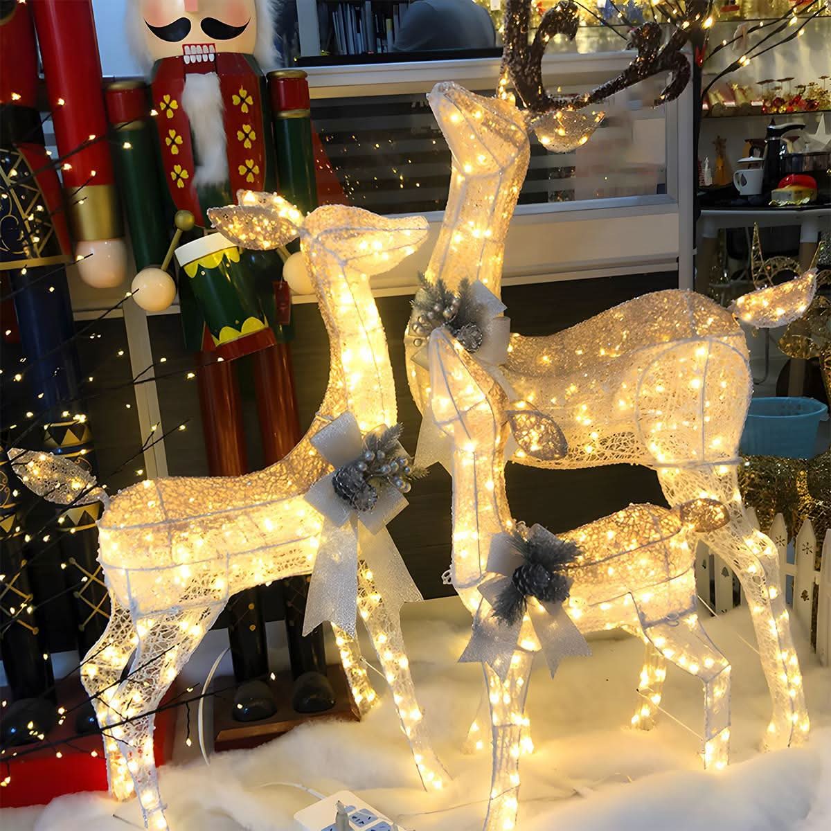 Christmas Light Display | Plug-In LED Elk Silhouette | Indoor & Outdoor