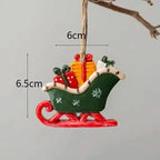 Christmas Stocking | Reindeer & Tree Motifs & Soft Fabric