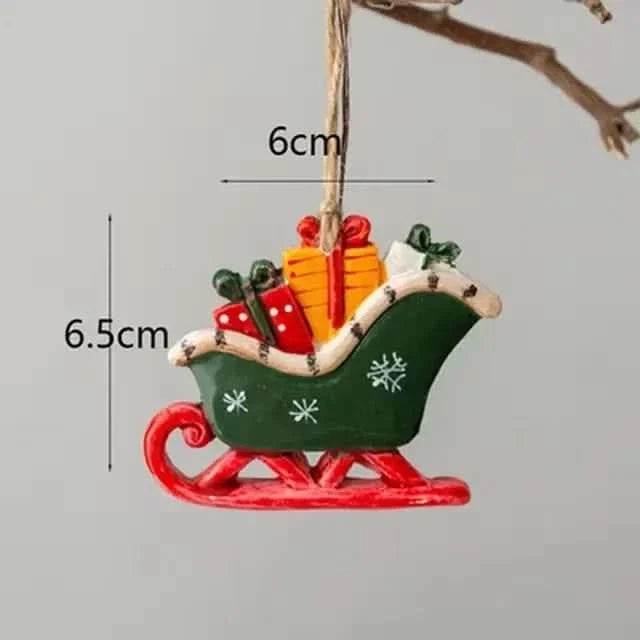 Christmas Stocking | Reindeer & Tree Motifs & Soft Fabric