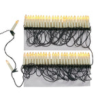Christmas Tree Lights | LED Candle-Style Warm White & Clip-On | 14.7 m Length