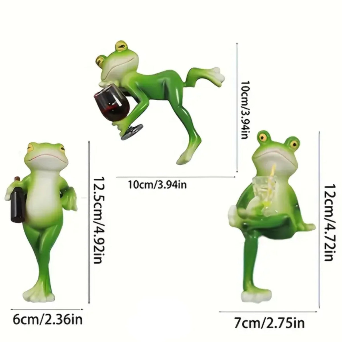 Climbing Frog Figurine | Hand-Painted & Weather-Resistant Resin
