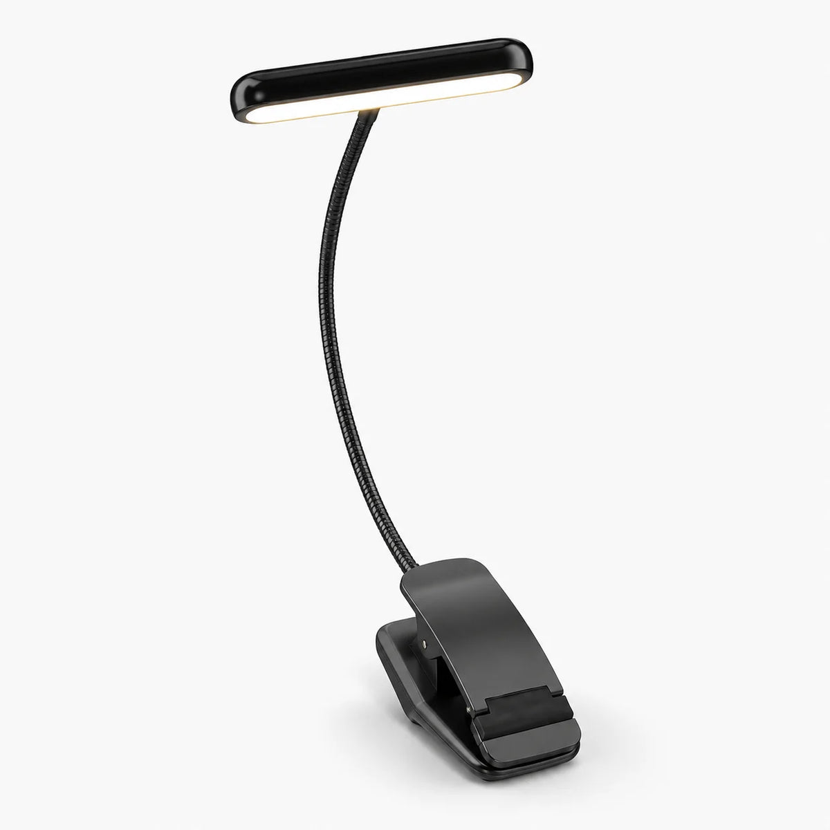 Clip-On Reading Light | USB-Rechargeable & Flexible Gooseneck | Up To 80-Hour Battery