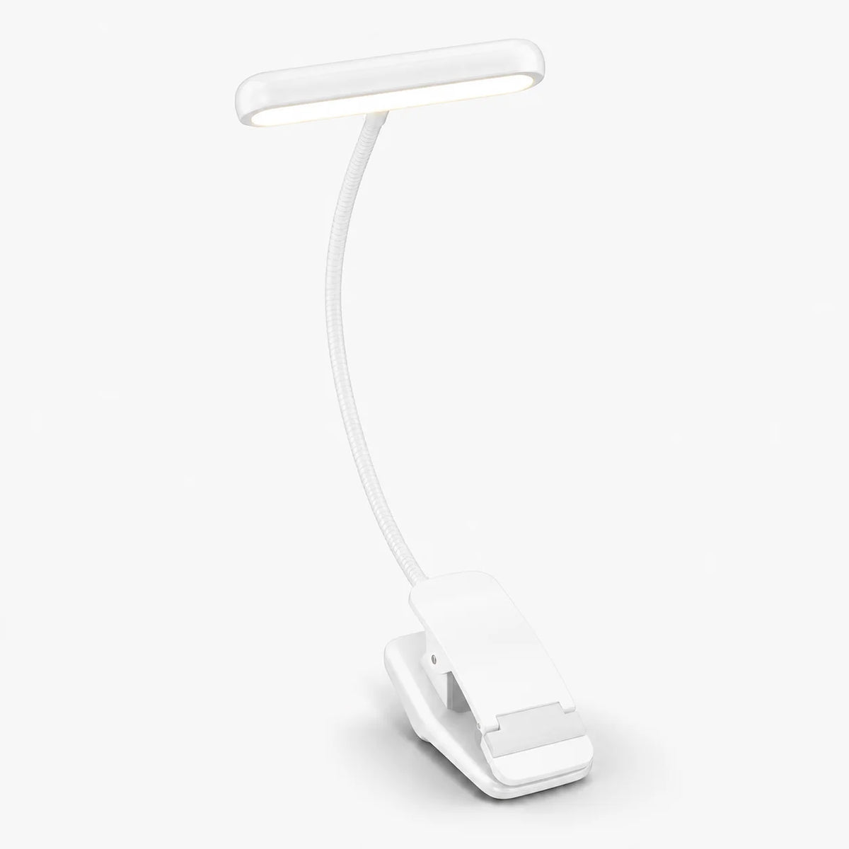 Clip-On Reading Light | USB-Rechargeable & Flexible Gooseneck | Up To 80-Hour Battery