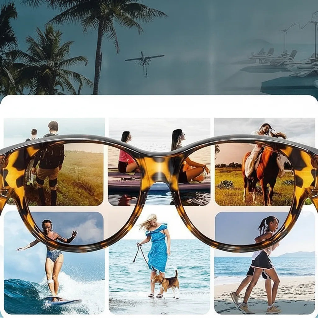 Clip-On Sunglasses | Polarized UV400 & Lightweight TR90 Frame | For Glasses Wearers