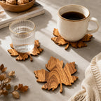 Coasters | Solid Maple Leaf-Shaped | Set of 3