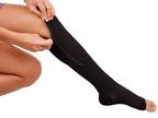 Compression Socks | Zippered Graduated 20-30 mmHg & Open Toe