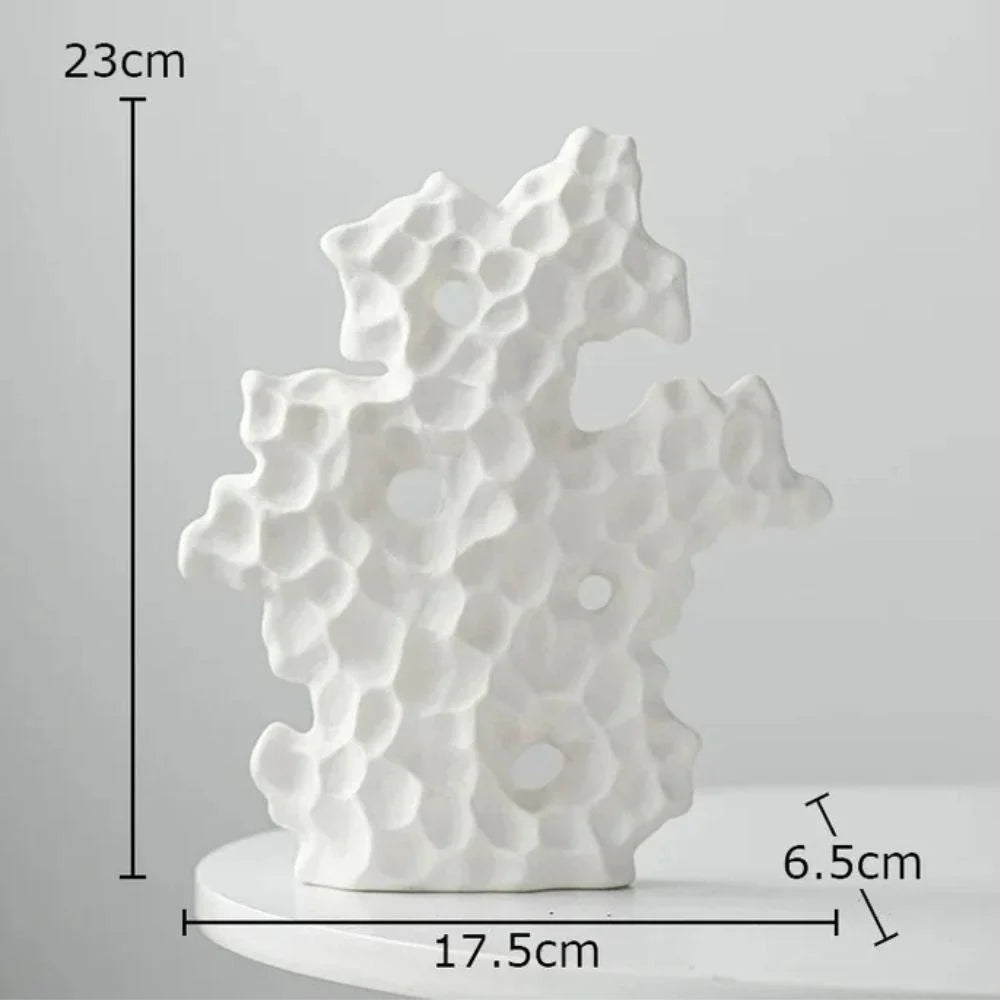 Coral Sculpture | High-Quality Ceramic & Organic Design | Tabletop Accent