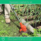 Cordless Brush Cutter | Adjustable Telescopic Handle & 90° Rotating Head | Includes 3 Interchangeable Blades