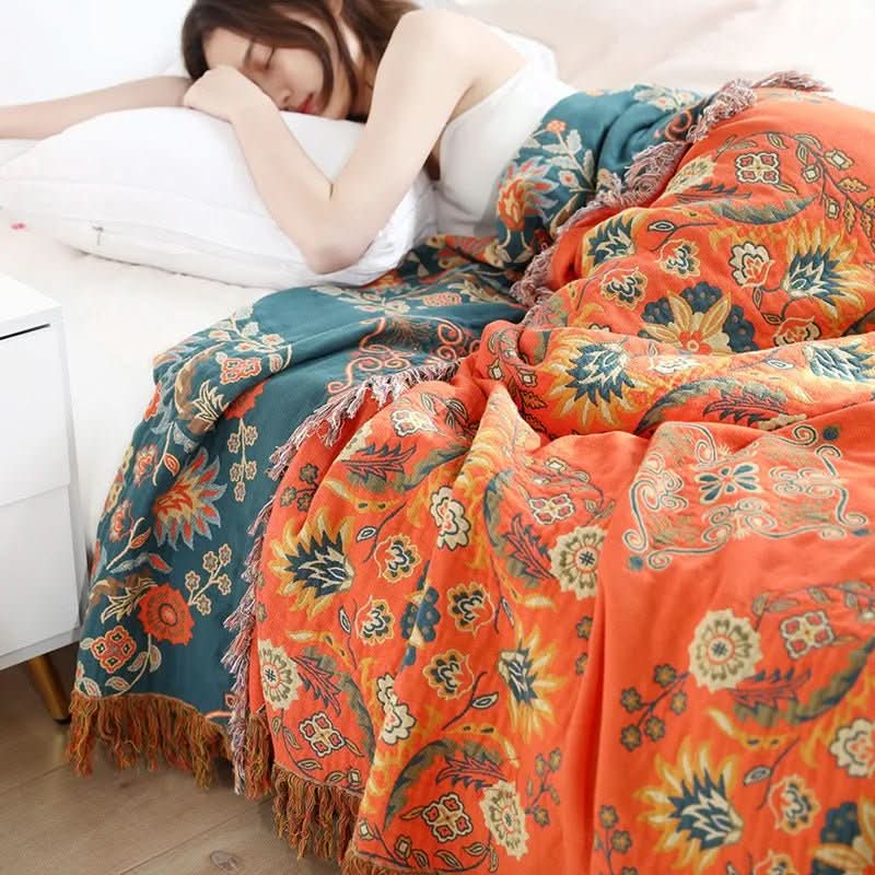 Cotton Boho Blanket