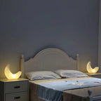 Crescent Moon Night Light | Battery-Operated & Frosted Shade | 25 cm