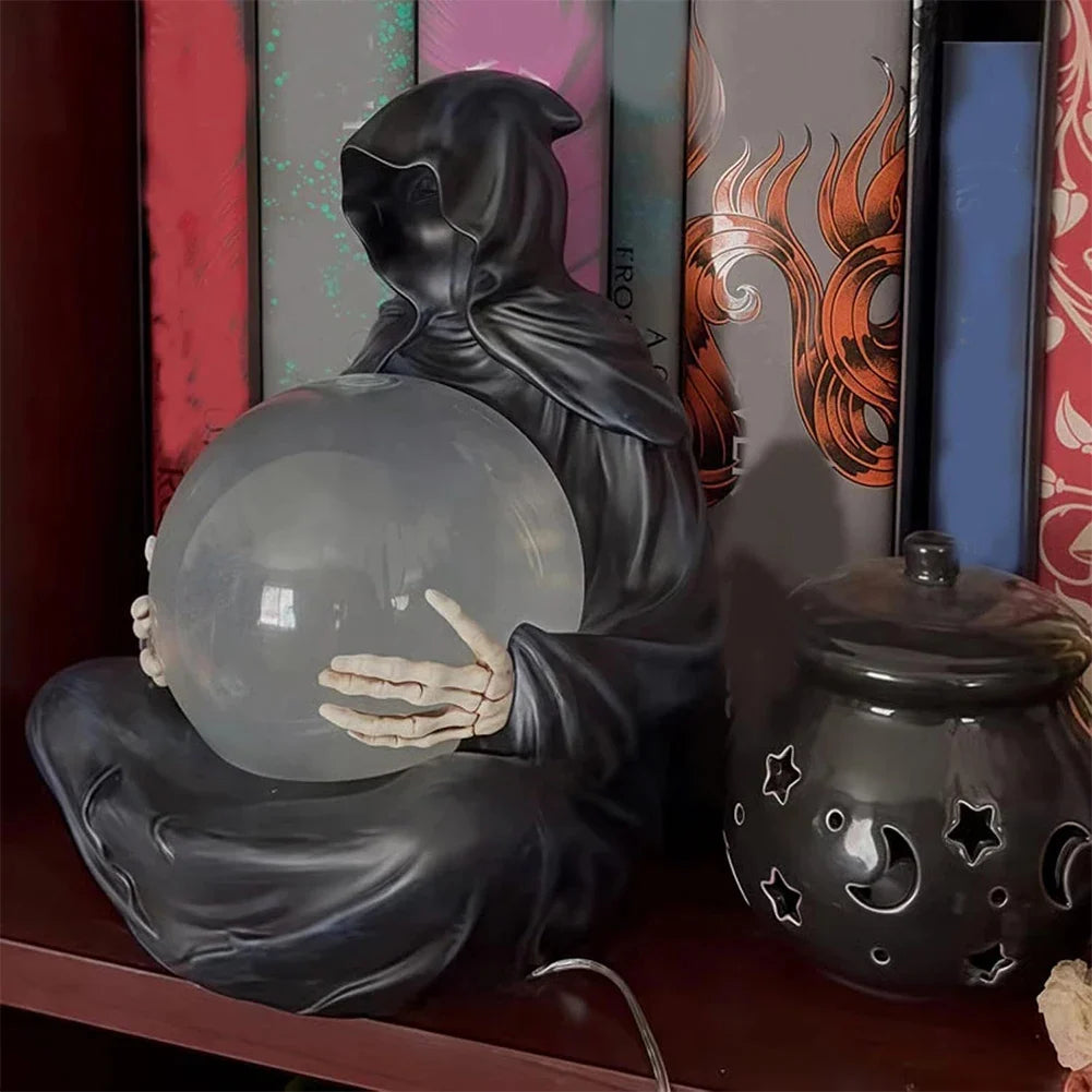 Crystal Ball Decoration | Grim Reaper & LED Floating Bats