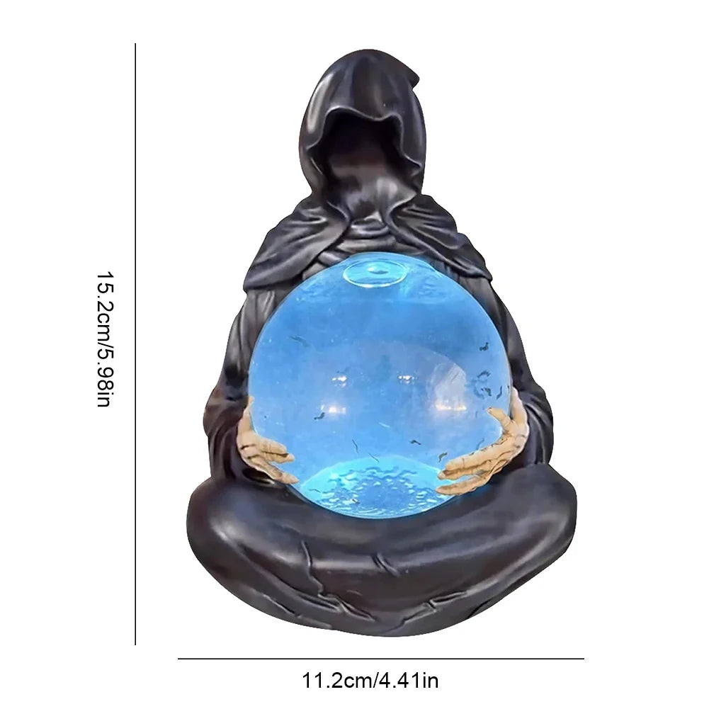 Crystal Ball Decoration | Grim Reaper & LED Floating Bats