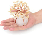 Crystal Ornament | Handmade Stones & Copper Wire | Tree Of Life