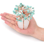 Crystal Ornament | Handmade Stones & Copper Wire | Tree Of Life