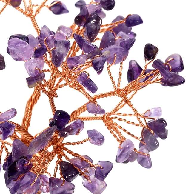 Crystal Ornament | Handmade Stones & Copper Wire | Tree Of Life