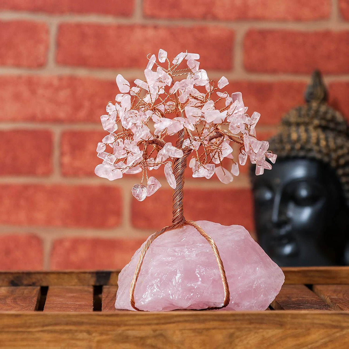 Crystal Ornament | Handmade Stones & Copper Wire | Tree Of Life