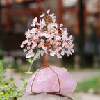 Crystal Ornament | Handmade Stones & Copper Wire | Tree Of Life