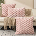 Cushion Cover | 3D Plush Grid Texture | Machine-Washable