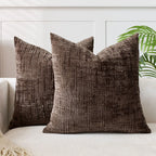 Cushion Cover | Chenille Fabric & Bamboo Texture | Solid Color
