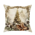 Cushion Cover | Christmas Gold Velvet Zippered & Machine-Washable