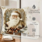 Cushion Cover | Christmas Gold Velvet Zippered & Machine-Washable