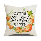 Cushion Cover | Pumpkin Print Cotton & Machine-Washable | 45 x 45 cm