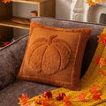 Cushion Cover | Sculptural Textured Embroidery & Plush Polyester | 18 x 18 in
