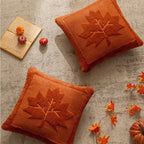 Cushion Cover | Sculptural Textured Embroidery & Plush Polyester | 18 x 18 in
