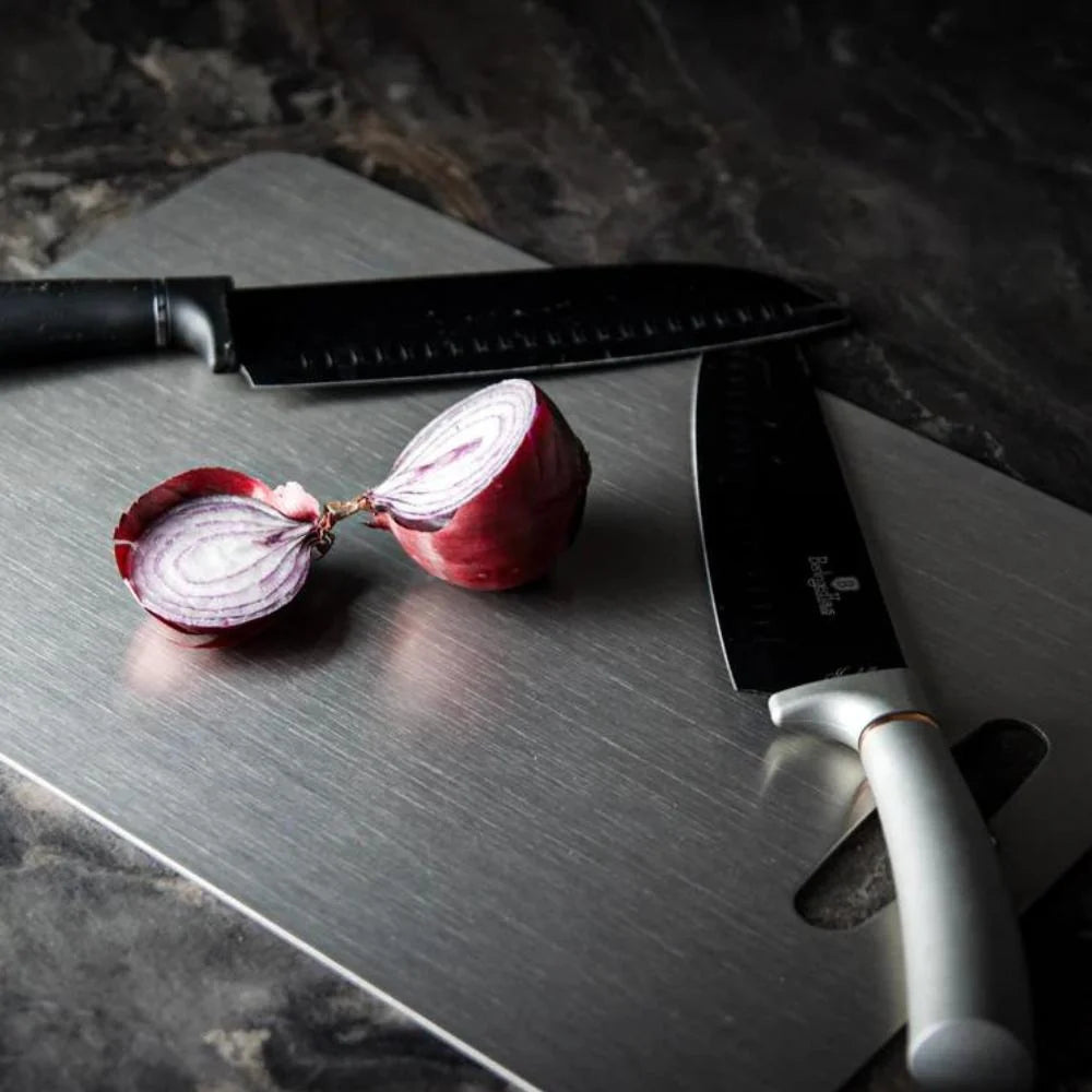 Cutting Board | SUS304 Stainless Steel Antibacterial Non-Porous & Knife-Friendly