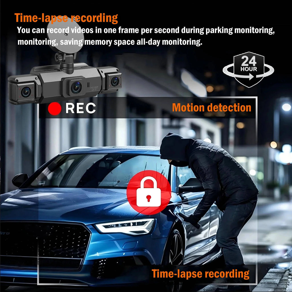 Dash Camera System | 4-Camera HD WiFi & Night Vision