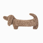 Decorative Cushion | Dachshund-Shaped Bouclé-Style Fabric | 68 cm