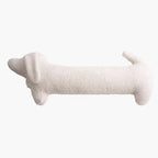 Decorative Cushion | Dachshund-Shaped Bouclé-Style Fabric | 68 cm