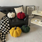 Decorative Cushion | Pumpkin Shape & Soft Textured Plush | 20 cm Diameter