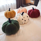 Decorative Cushion | Pumpkin Shape & Soft Textured Plush | 20 cm Diameter