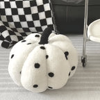 Decorative Cushion | Pumpkin Shape & Soft Textured Plush | 20 cm Diameter