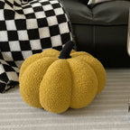 Decorative Cushion | Pumpkin Shape & Soft Textured Plush | 20 cm Diameter