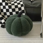 Decorative Cushion | Pumpkin Shape & Soft Textured Plush | 20 cm Diameter