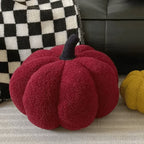 Decorative Cushion | Pumpkin Shape & Soft Textured Plush | 20 cm Diameter
