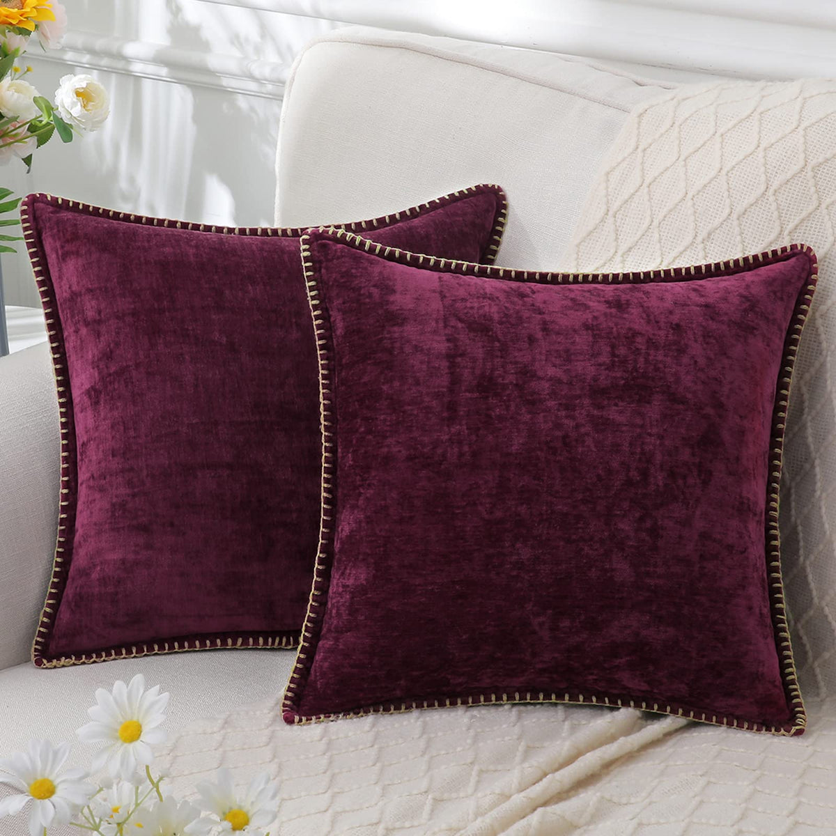 Decorative Cushion | Soft Chenille & Machine Washable at 30°C