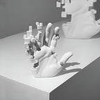 Decorative Hand Figure | Natural Resin & Modern Mosaic