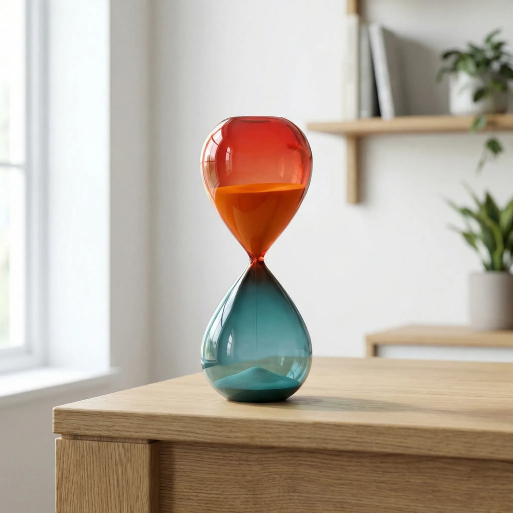 Decorative Hourglass | Two-Tone Modern Design & Multiple Time Intervals