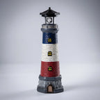 Decorative Lighthouse | Solar-Powered Rotating Beacon | 37.5 cm