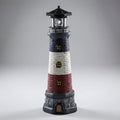 Decorative Lighthouse | Solar-Powered Rotating Beacon | 37.5 cm